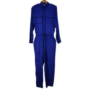 Vintage Long Sleeve Blue Jumpsuit M